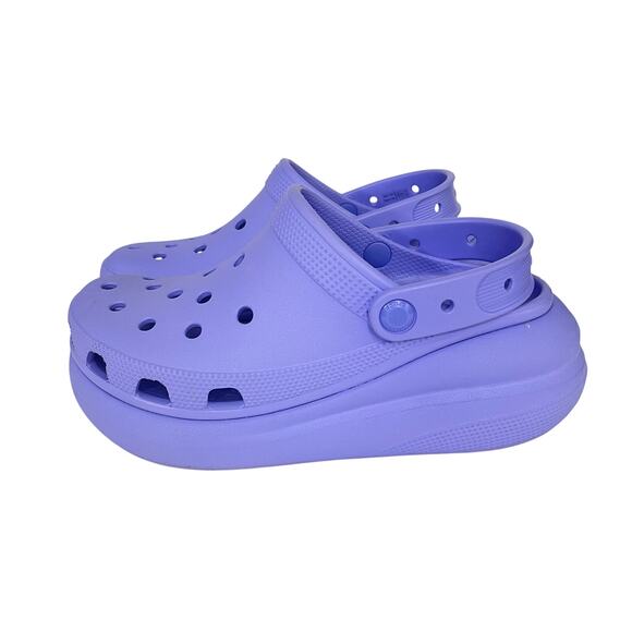 Crocs Mega Crush Clogs Platform Slip On Shoes Purple Womens 8 Comfort Retro - Picture 12 of 12